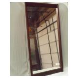 MIRROR WITH WOOD FRAME

21 X 42