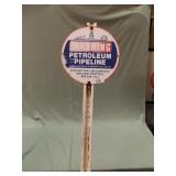 ASHLAND PIPELINE

12" METAL SIGN ON POST