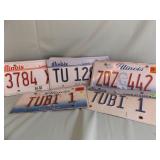 LICENSE PLATES 12 COUNT