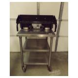 CAMP CHEF PROPANE DOUBLE BURNER
MOUNTED ON STEEL