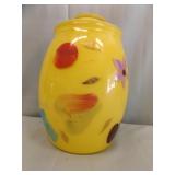 COOKIE JAR YELLOW WITH FRUIT
