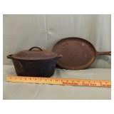 LODGE CAST IRON 2 PIECES