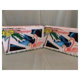 FEATHERSTONE BLUE FLAMINGOS NIB 2 BOXES