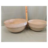 2 CROCK BOWLS