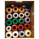 BOX OF CROCHET THREAD