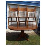 TABLE WITH 3 CHAIRS ROUGH