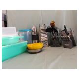 KITCHEN MISC INCLUDING TUPPERWARE