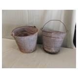 2 GALVANIZED BUCKETS