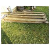 3 PIECES WOOD RAIL FENCING