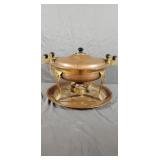 Vintage Copper Chafing Dish Server