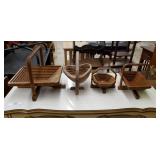 4 Interesting Custom Wood Cut Novelty Art