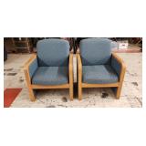 2 Commercial Heavy Duty Waiting Room Chairs