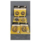 6 Claricon Vintage New Old Stock Audio Cables