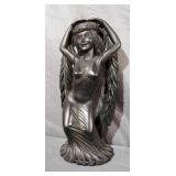 10in. Hand Carved Vintage Hawaiian Goddess