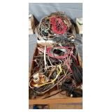 2 Heaping Flat Boxes Full Of Vintage Audio Parts