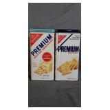 2 Premium Saltine Tin Cracker Tins
