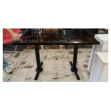 Samling Gloss Black Marble Top Dining Table