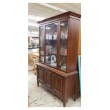 Antique Glassfront China Hutch