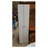 Nice Tall Slender Deep White Storage Cabinet