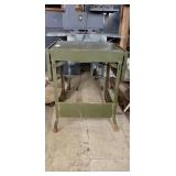 Vintage Industrial  Military Metal Shop Table