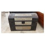 Nice Vintage Dome Top Antique Trunk