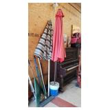 2 Large Outdoor Patio Umbrellas