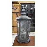 Large 25in. Metal Outdoor Hanging Candle Lamp