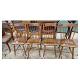 4 S. Bent & Bros. Colonial Chairs