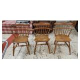 3 Ethan Allen Windsor Back Chairs
