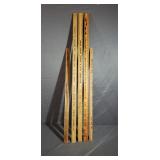 5 Vintage Yard Sticks