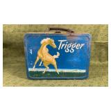 Vintage trigger metal lunchbox