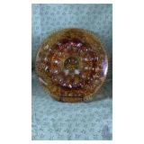 Glass Tiara Amber 14? Deviled Egg Plate