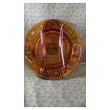 Glass Tiara Amber 14 divided platter