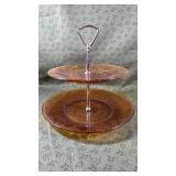 Vintage Indiana Amber Glass Tiara