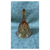Vintage Indiana Amber Glass Tiara Bell