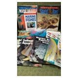 Huge saltwater aquarium book lot reference