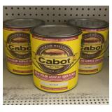 Cabot white solid color acrylic deck stain &