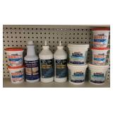 Border adhesive, non-skid additive for paint,