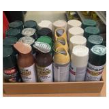 24 cans Rust-oleum & krylon spray paint