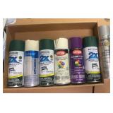 7 cans Rust oleum & krylon spray paint
