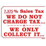 7.375% Sales Tax will be charged.