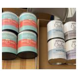 4- Valspar & 4- rust oleum chalked paints