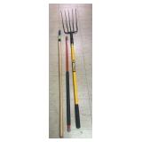 Pitchfork, rake, & broom handle