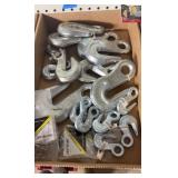 Chain hooks and safety clips