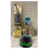 Chip clips, lip balm, suction cups