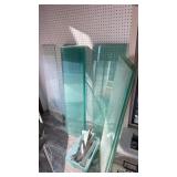 Glass shelving an brackets