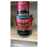 1.25- gal Valspar flat exterior paint 45508
