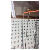 4 ice fishing rods and display