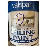2-Gal Valspar interior latex ceiling paint white