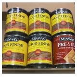 Min wax QTs red oak, special walnut, wood